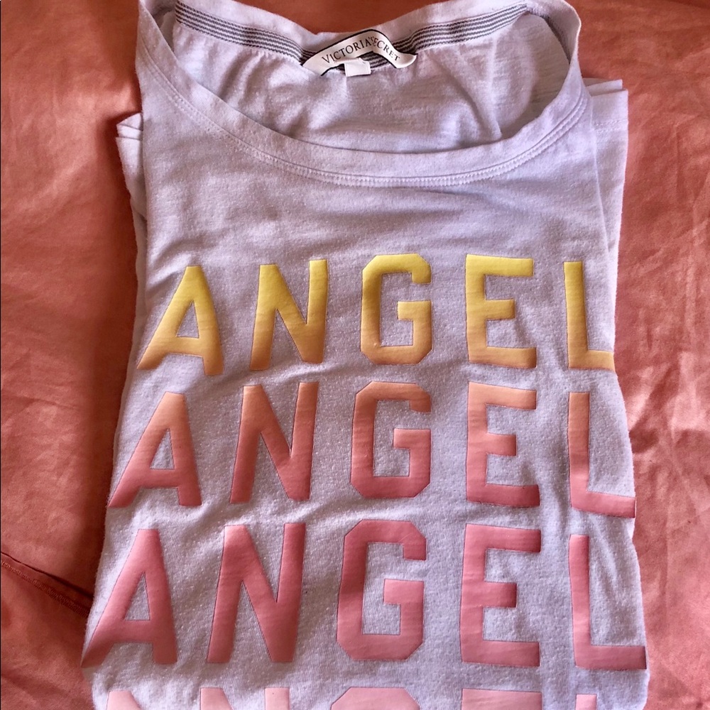 VICTORIA’s SECRET LOGO Crew Tee M WILL TRADE!